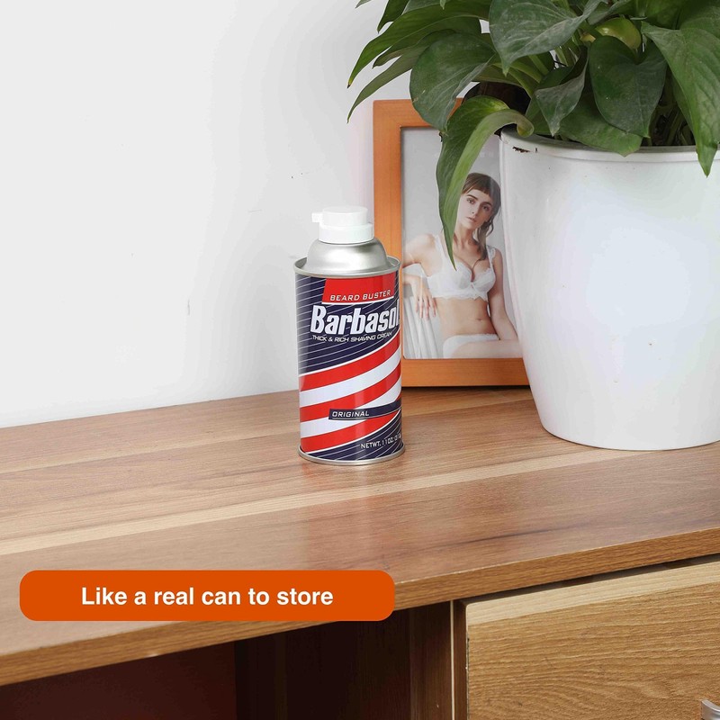 Barbasol Diversion Safe Stash Can with Food Grade Smell Proof