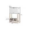 zoovilla Parlor Pet Feeder Station, White
