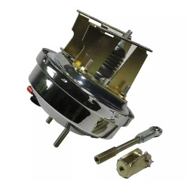 Unbranded 1958-1964 Chevy Impala 8" Chrome Power Brake Booster Conversion Kit Disc / Disc