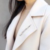 Mini Flute Shaped Musical Instrument Brooch Pin Accessory for Gift