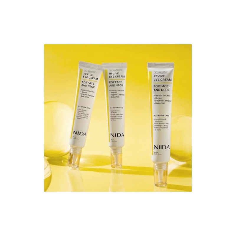 NIDA Revive Eye Cream For Face And Neck | Probiotics