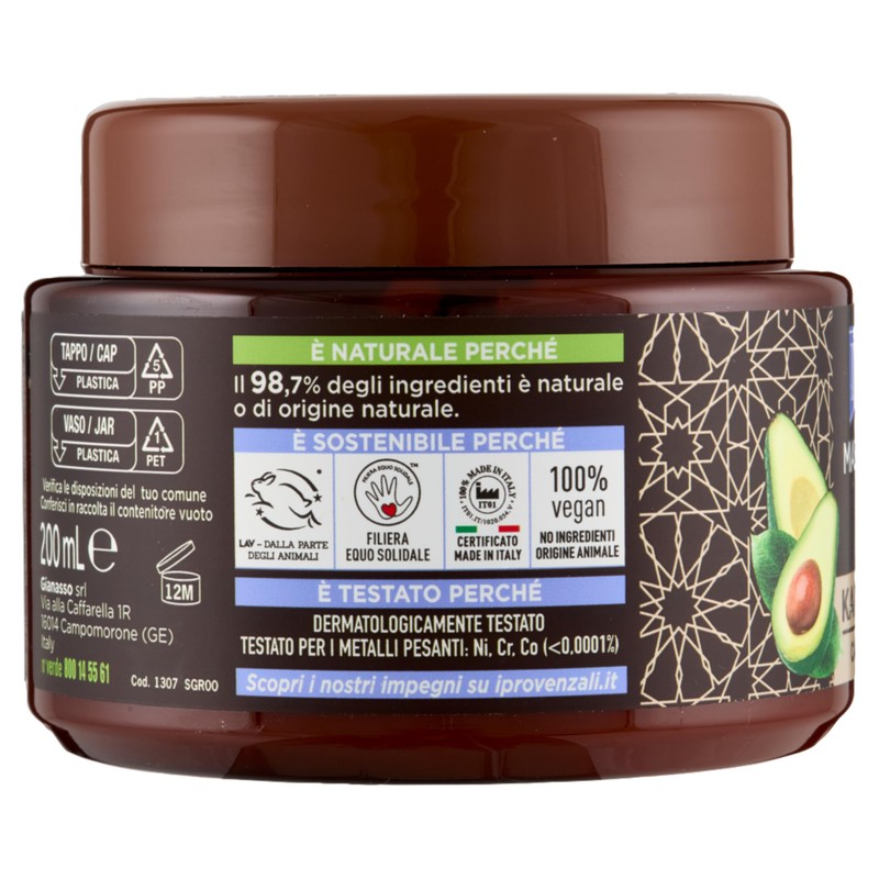 I PROVENZALI Mask Vase Shea 200 Ml. Haircare