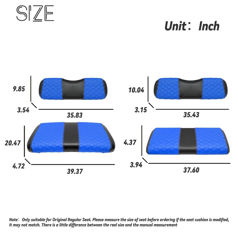 SAMXOMAP Golf Cart Front and Rear Seat Covers Waterproof and