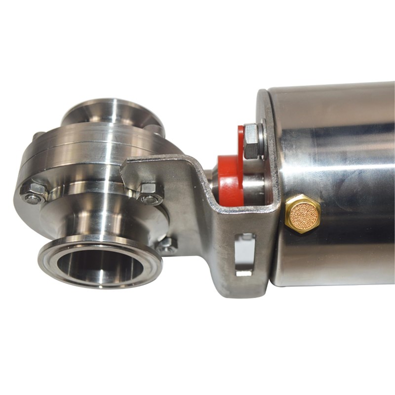 WYDDDARY 2.01'' Tri Clamp Sanitary Pneumatic Actuator Butterfly Value Single-Acting