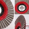 HOMESOM 4" Diamond Grinding Wheel Flap Disc,100mm Angle Grinder Sanding