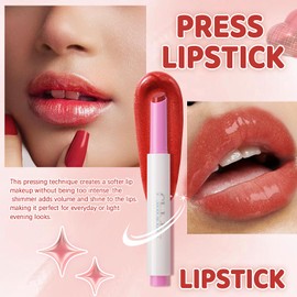 Clubday Hydrating Tinted Lip Balm Natural Lip Plumper Gloss, Lightweight Moisturizing Lip Care-07