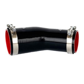 3" to 3.5"(76-89mm) 45° Elbow Coupler Silicone Reducer Hose With Stainless Steel T-Bolt Clamp - High-Temp 4-Ply Reinforced Design for Automotive Turbo/Intercooler/Intake Piping/Industrial Hydraulic
