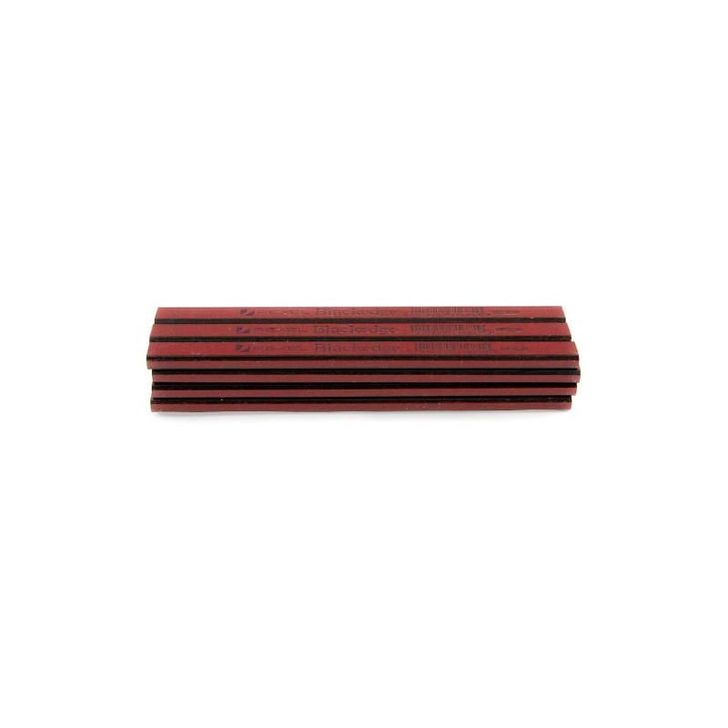 Blackedge Card of 12 Carpenters Pencils - Red/ Medium