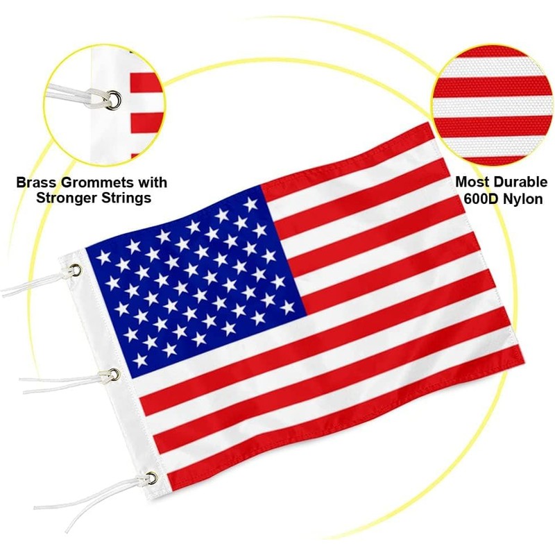2BUT Standard Golf Flag Double Side American Golf Pin Flag