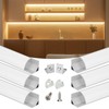 Muzata 6Pack 3.3FT/1M V Shape LED Channel Silver Aluminum LED