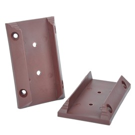 PNP111902S-R 2PCs Myard Red Anti-UV Inclined Stair Railing Connectors for 2x4 (Actual 1.5x3.5) Inches Stair Wood Handrail, Nylon with 304 Stainless Steel Coating Hardness 12.9 Screws for Wood Post