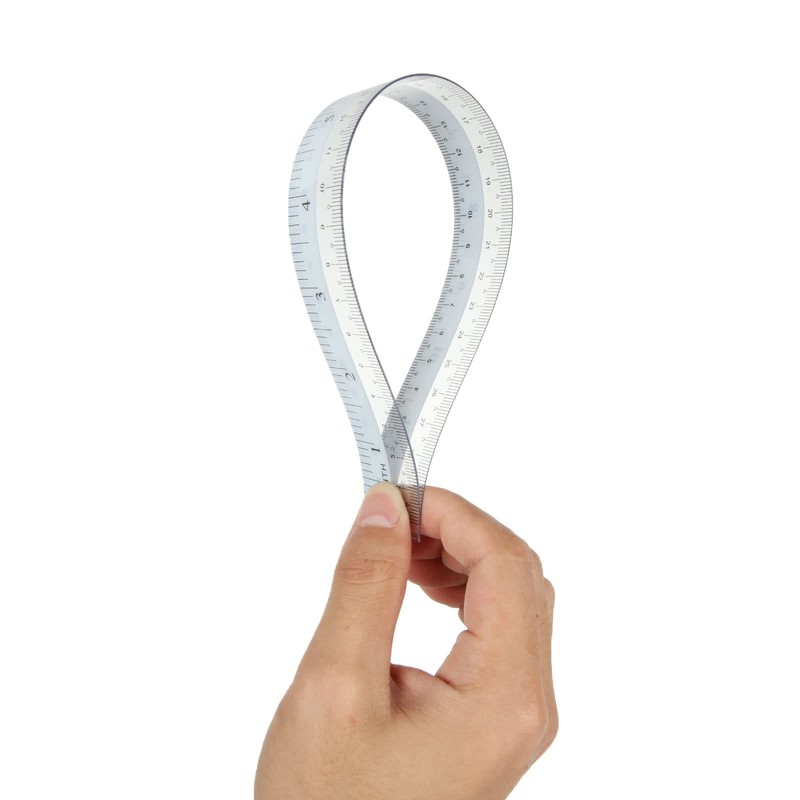 Aconnet 36 Pack Clear Flexible Ruler 12 Inch Plastic Bendable