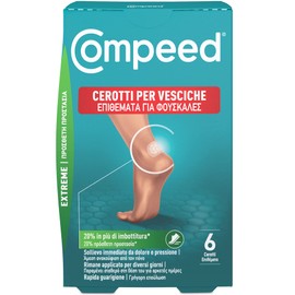 COMPEED Durable Waterproof Bubble Plasters for Medium to Large Bubbles 6 Plasters 100% Plastic Free