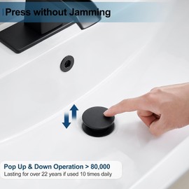 KEVOSOK Desagüe de Pileta, Drenaje Sin Orificio de Desbordamiento, Tapón de Drenaje Desplegable,Desagüe Desplegable,Tapón de Desagüe para Lavabo de Baño Sin Desbordamiento