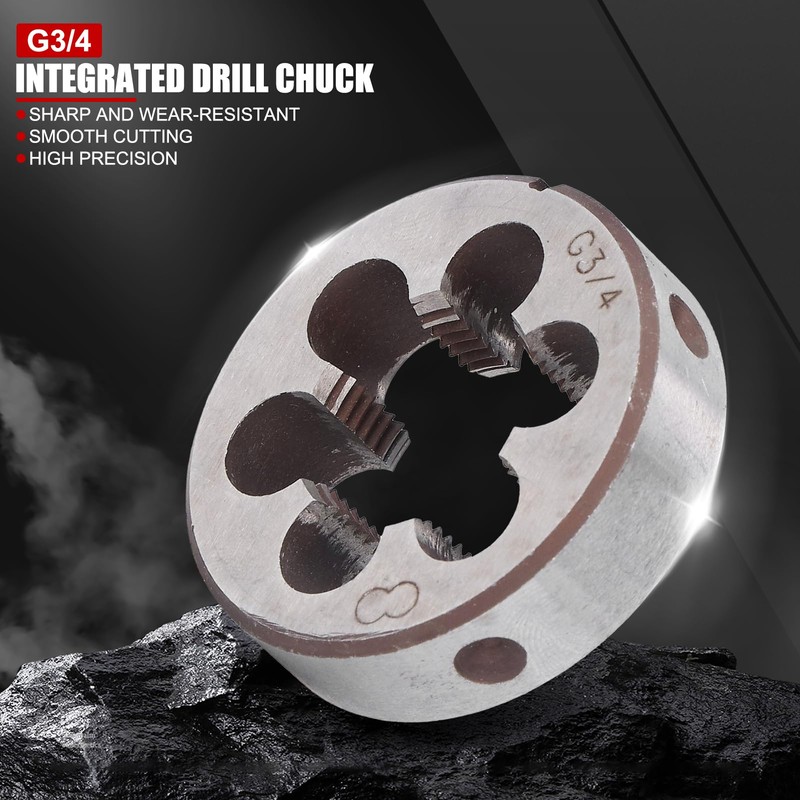 3/4 Pipe Cutter, Round Thread Cutter, Alloy Steel, 55 mm