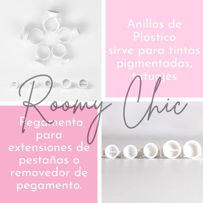 100 Anillos Rosa Con Sin Division Chico Mediano Grande S1