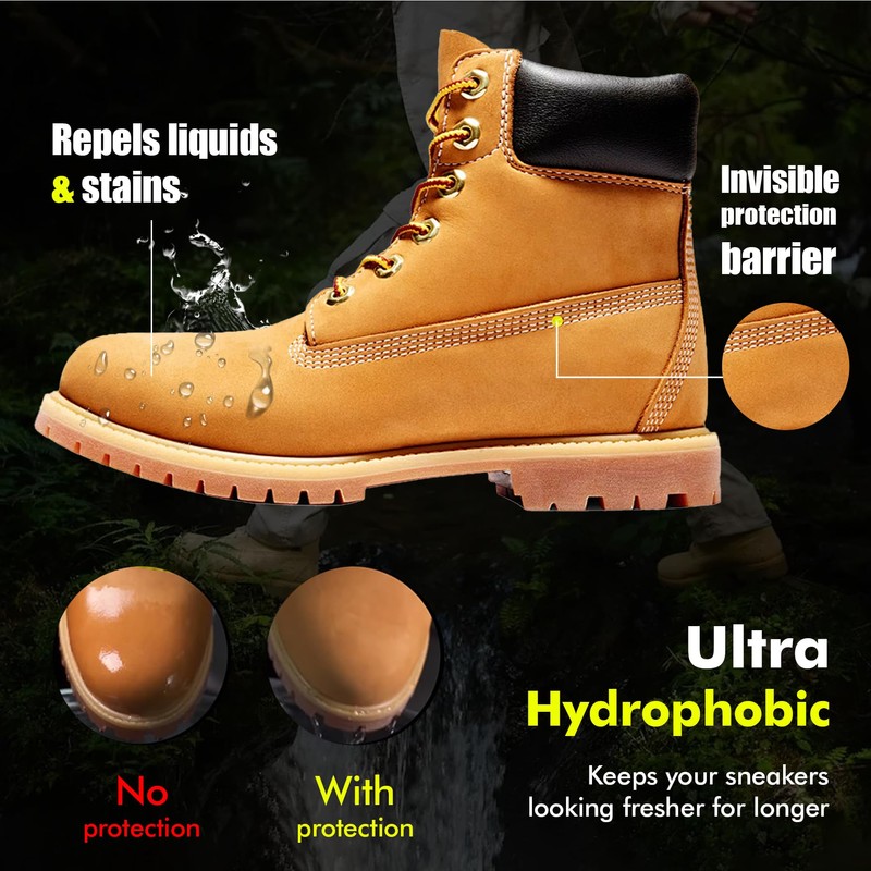 MOYAMUTU Shoe Protector Spray: Rain Stain Dirt Waterproof Shoe Spray,