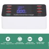 8-Ports Intelligent Charging Station LED Display Digital QC3.0 PD 60W