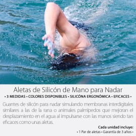 Mercader Digital Aleta Para Mano Tipo Guante / Natación / Colores Disponibles