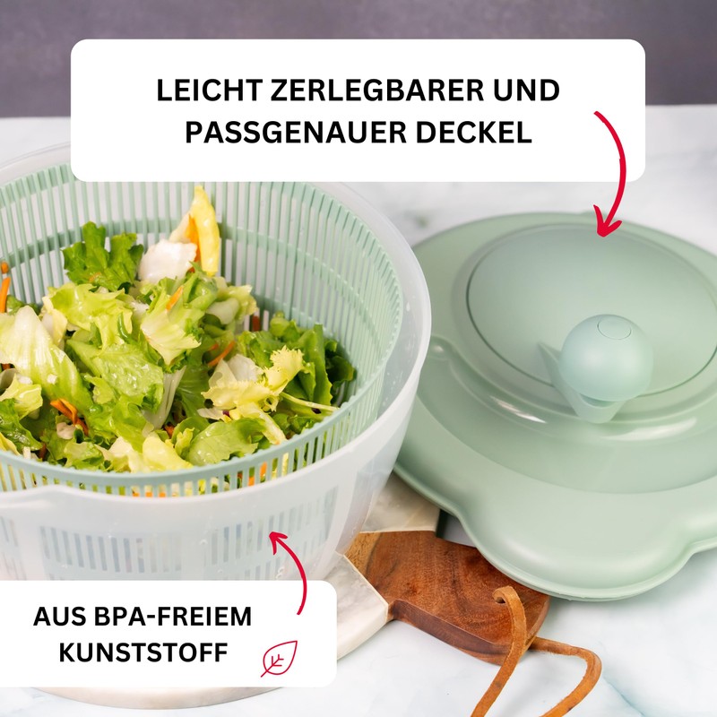 Westmark 2432224M Salad Spinner Capacity 5 Litres Diameter 26 cm