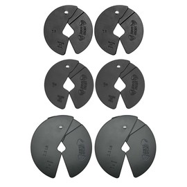 Micro Gainz 6 Piece Set of 1LB, 1.25LB, & 2.5LB Dumbbell Fractional Weight Plates (2 of each size plate), Designed for Dumbbell Training, Made In USA