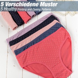 LOREZA ® Pack of 10 Girls' Cotton Briefs Various Designs 92-170, Model 12