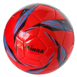 Football Training Or Match Size 5 Polished (Color: Red)