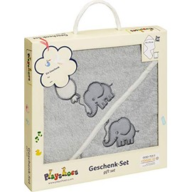 Playshoes Terry Gift-Set, Grey Elephant