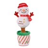MIGIFTDY Christmas Electric Plush Toy, Christmas Snowman Santa Singing Dancing