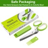 Herb Scissors by JYTUUL - Stainless Steel 5 Blades Multipurpose