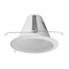 NICOR Lighting 6 inch White Airtight Recessed Cone Baffle Trim,