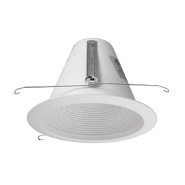 NICOR Lighting 6 inch White Airtight Recessed Cone Baffle Trim, Fits 6 inch Housings (17550A)