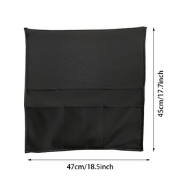 QOOWFEANIG Airplane Pocket Organizer, In Flight Seat Back Organizer Bag,Tray Table Cover,Airplane Tray Table Cover with Pocket Organizer,Media Pouch For Flying