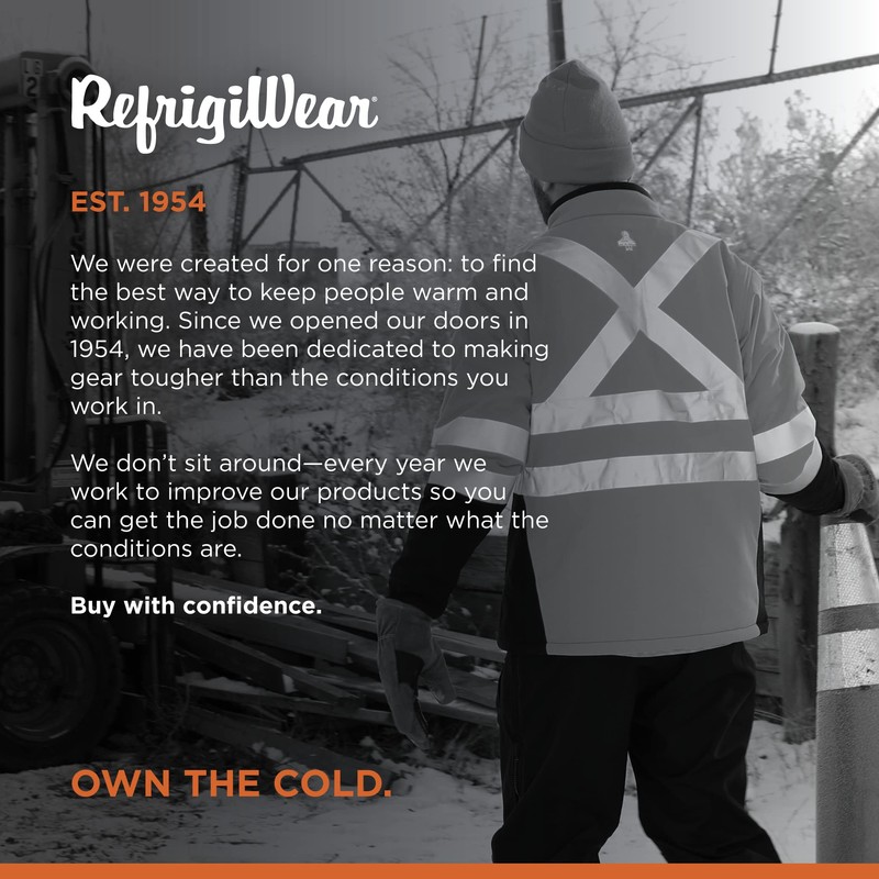 RefrigiWear High-Visibility Insulated Softshell Reflective Jacket, 20°F (-7°C) (Large), (Lime)