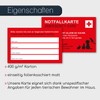 younikat Emergency Card for Pets I 8.5 x 5.5 cm