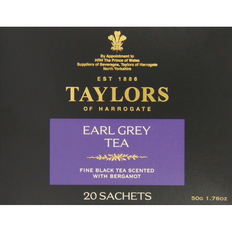 Taylors of Harrogate Earl Grey Tea, 20 Tea Bags (Pack