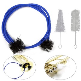 Alnicov Trumpet Cornet Maintenance Cleaning Kit, Trumpet Cleaning Care Kit Mouthpiece Brush Valve Brush Flexible Brush