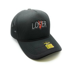 Unbranded Lover Loser Mesh Trucker SnapBack (Black)