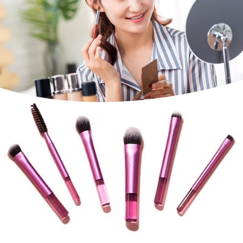 10PCS Mini Makeup Brush Set Portable Travel Cosmetic Brushes Kit