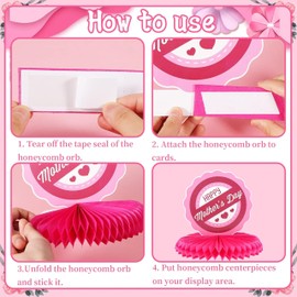 9 Mother's Day Honeycomb Decoration, Honeycomb Party Gifts, Honeycomb Decorations for Birthday, Honeycomb Centrepiece, Honeycomb Home Decor, for Happy Birthday Party Decoration, Table