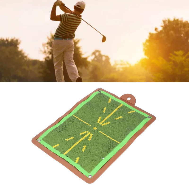 Swing Golfing Practice Hitting Mat with Pin Buckle Silicone Golfing