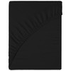Funky Gadgets Double Fitted Sheet Black Deep Pocket 12 Inch