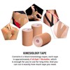 Kinesiology Tape Set, Elastic Tape 5 cm / 7.5 cm