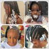 NAISKA 60Pcs White Clear Hair Beads for Kids Girls Hair