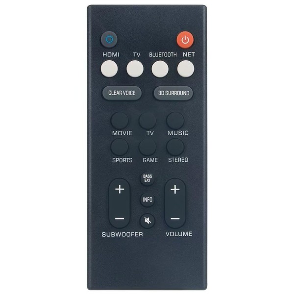 VCQ9140 Replace Remote Control Compatible with Yamaha Home Cinema Speaker