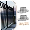 Gadpiparty 6pcs Zinc Steel Round Tube Base Deck Railing Bracket