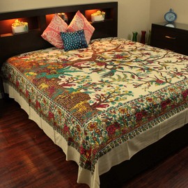 Cotton Vertical Tree of Life Tapestry