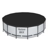 Bestway Round PVC 16 Foot Pool Cover for Above Ground