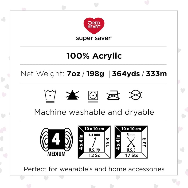 Red Heart Super Saver 3 Pack 198g Acrylic 4 Medium