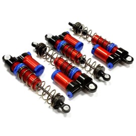 For HPI Precision Red CNC Machined Shock Upgrade Set for HPI Savage XS Flux 1/12 Scale